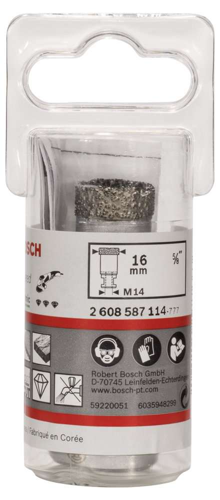 Bosch - Best Serisi, Taşlama İçin Seramik Kuru Elmas Delici 16*30 mm