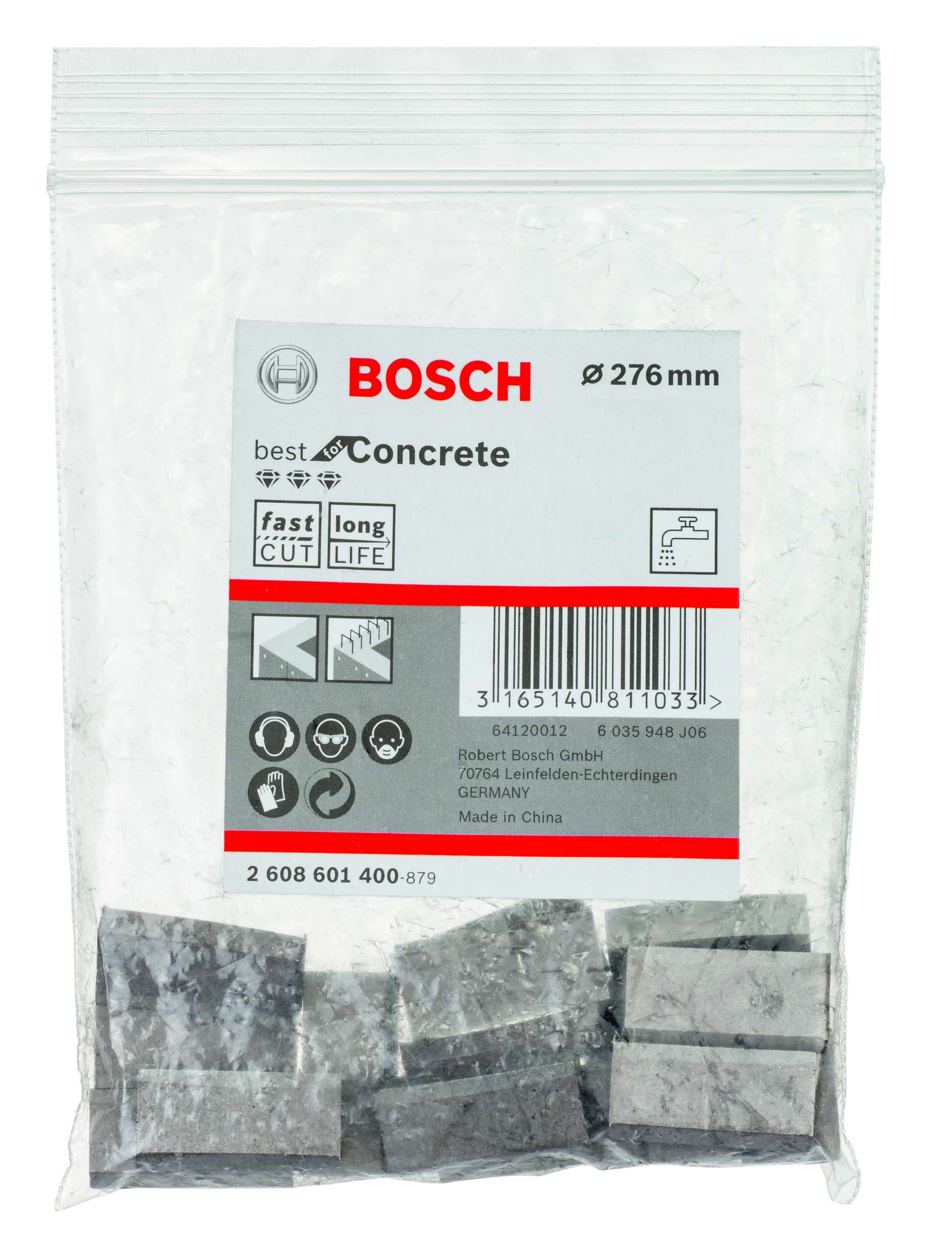 Bosch - Best Serisi Elmas Sulu Karot Uç Segmanı 276 mm İçin 17 Parça