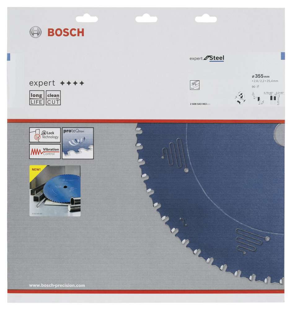 Bosch - Expert Serisi Metal için Daire Testere Bıçağı 355*25,40 mm 90 Diş