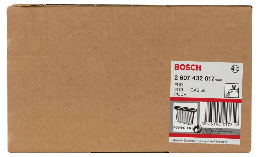 Bosch - Polyester Kanallı Filtre GAS 50/50 M