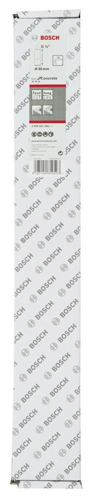 Bosch - Best Serisi Beton İçin 1/2'' Girişli Elmas Sulu Karot Ucu 40 mm