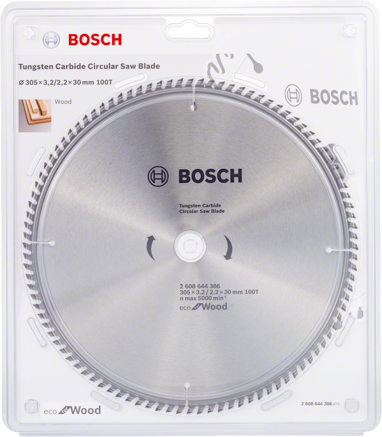 Bosch - Optiline Eco Serisi Ahşap için Daire Testere Bıçağı 305*30 100 Diş