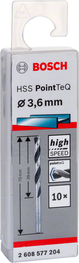 Bosch - HSS-PointeQ Metal Matkap Ucu 3,6 mm 10'lu