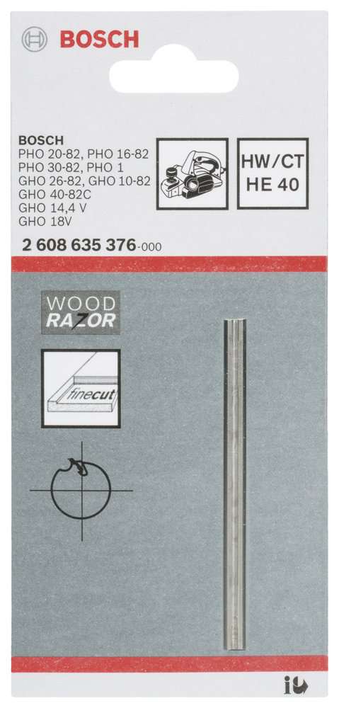 Bosch - Planya Bıçağı Düz Sert Metal 40ᵒ 1'li