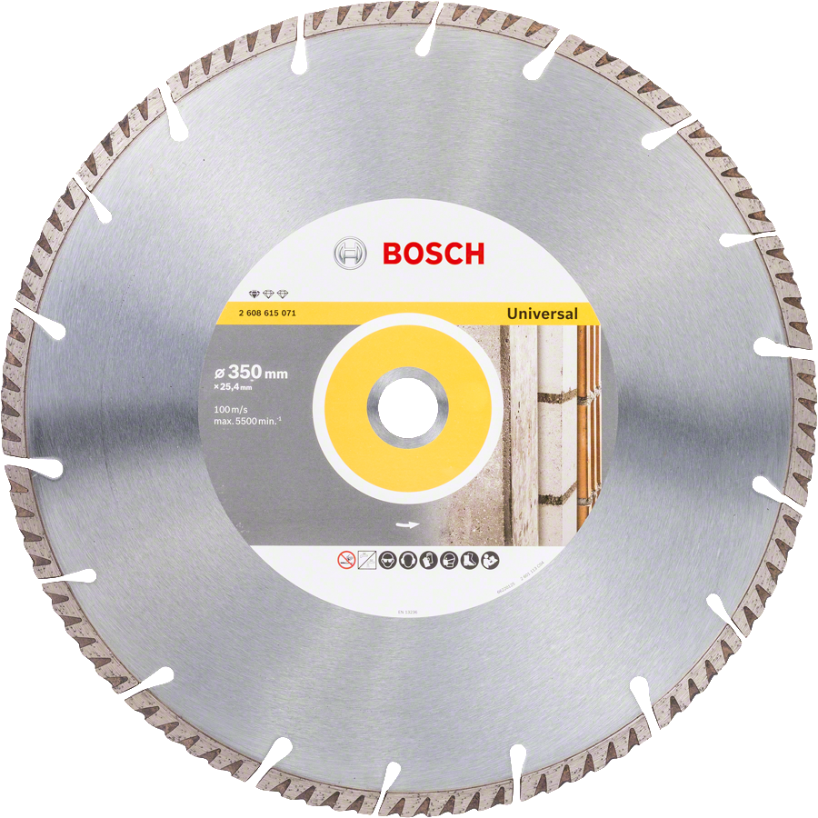 Bosch - Standard Seri Genel Yapı Malzemeleri ve Metal İçin Elmas Kesme Diski 350*25,4 mm