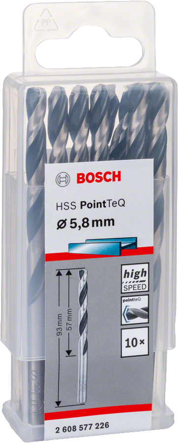 Bosch - HSS-PointeQ Metal Matkap Ucu 5,8 mm 10'lu