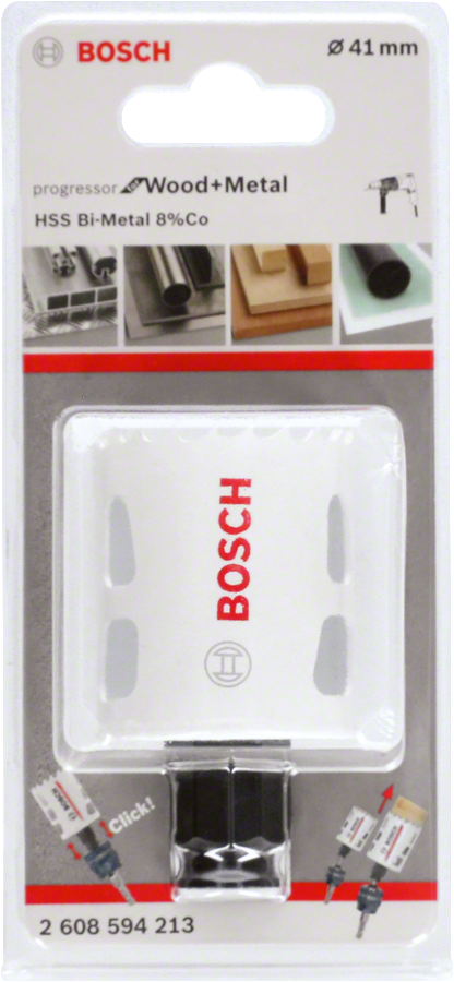 Bosch - Yeni Progressor Serisi Ahşap ve Metal için Delik Açma Testeresi (Panç) 41 mm