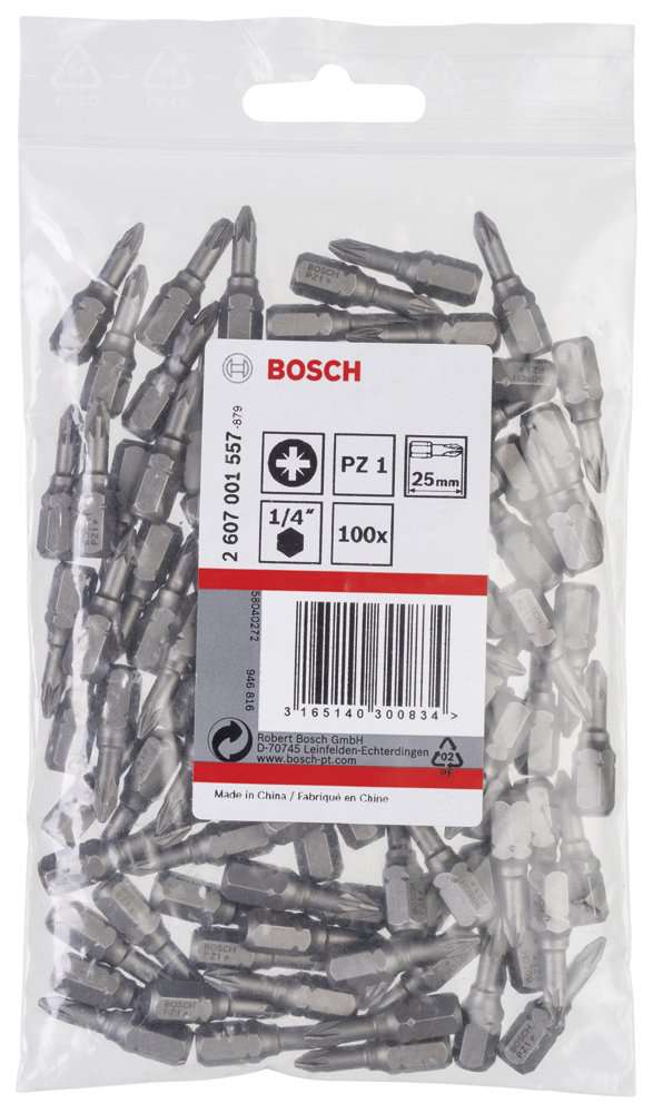 Bosch - Extra Hard Serisi Vidalama Ucu PZ 1*25 mm 100'lü