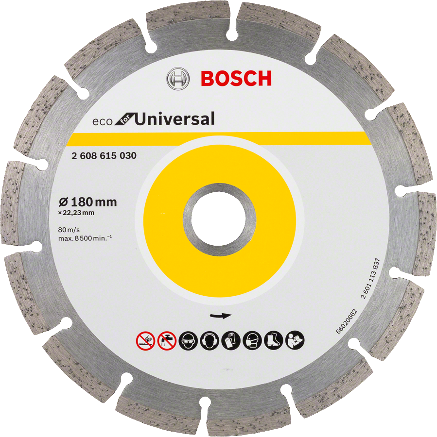 Bosch - Ekonomik Seri Genel Yapı Malzemeleri İçin Elmas Kesme Diski 180 mm