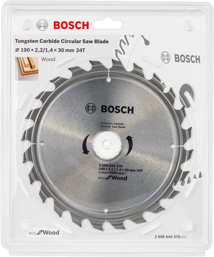 Bosch - Optiline Eco Serisi Ahşap için Daire Testere Bıçağı 190*30 mm 24 Diş