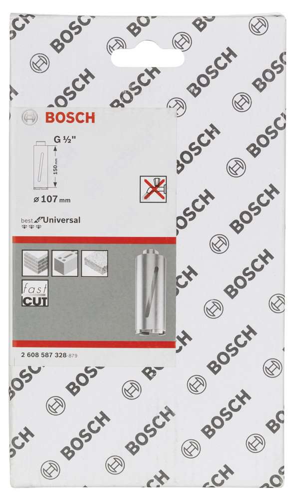 Bosch - Best Serisi G 1/2'' Girişli Kuru Karot Ucu 107*150 mm