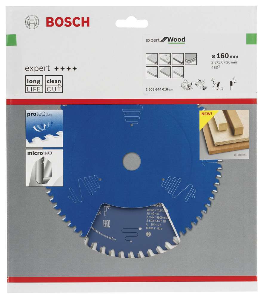 Bosch - Expert Serisi Ahşap için Daire Testere Bıçağı 160*20 mm 48 Diş
