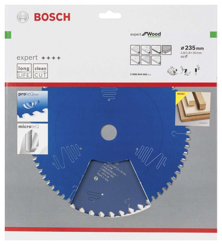 Bosch - Expert Serisi Ahşap için Daire Testere Bıçağı 235*30 mm 48 Diş