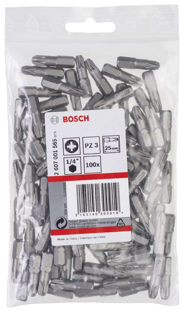 Bosch - Extra Hard Serisi Vidalama Ucu PZ 3*25 mm 100'lü