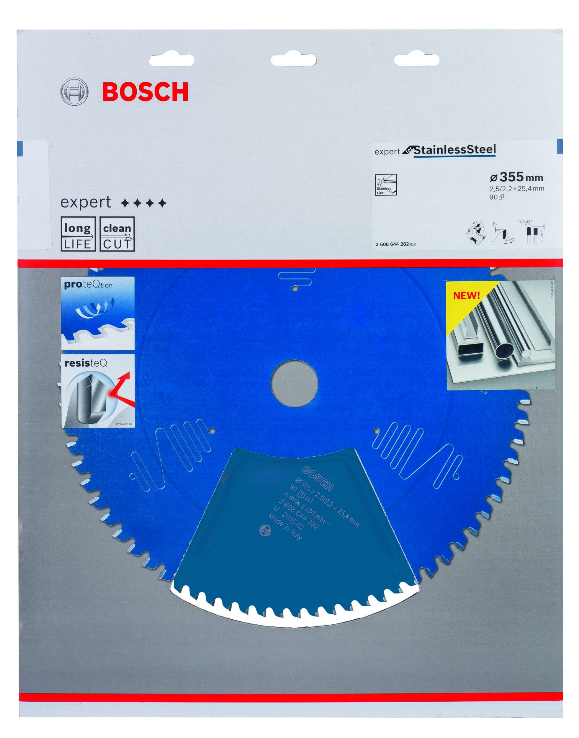 Bosch - Expert Serisi Paslanmaz Çelik için Daire Testere Bıçağı 355*25,4 mm 90 Diş