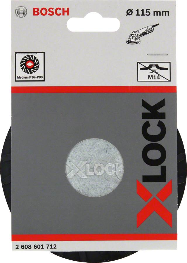Bosch - X-LOCK - 115 mm Fiber Disk Orta Sertlikte Taban