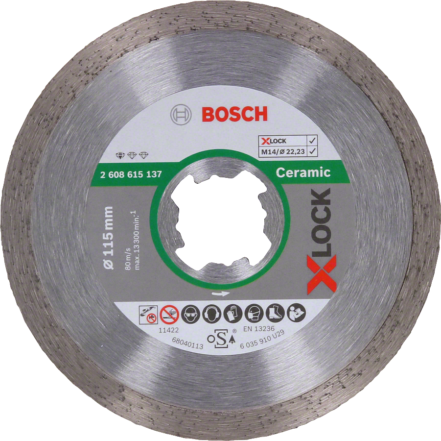 Bosch - X-LOCK - Standard Seri Seramik İçin Elmas Kesme Diski 115 mm