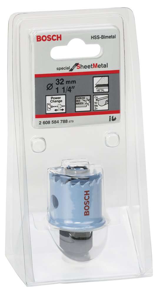 Bosch - Special Serisi Metal Ve Inox Malzemeler için Delik Açma Testeresi (Panç) 32 mm