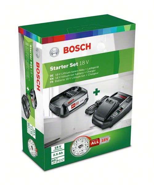 Bosch Başlangıç seti 18 V (2.5Ah + AL 1830 CV)