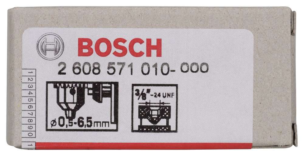 Bosch - 0,5-6,5 mm 3/8''-24 Anahtarlı Mandren