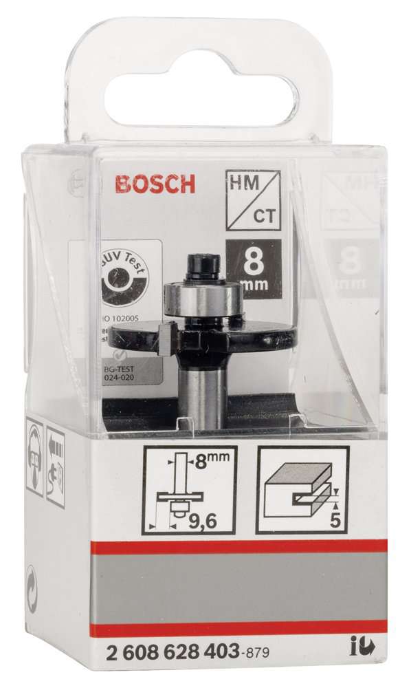 Bosch - Standard Seri Ahşap İçin Çift Oluklu, Sert Metal Bilya Yataklı Diskli Kanal Frezesi 8*32*5*51 mm