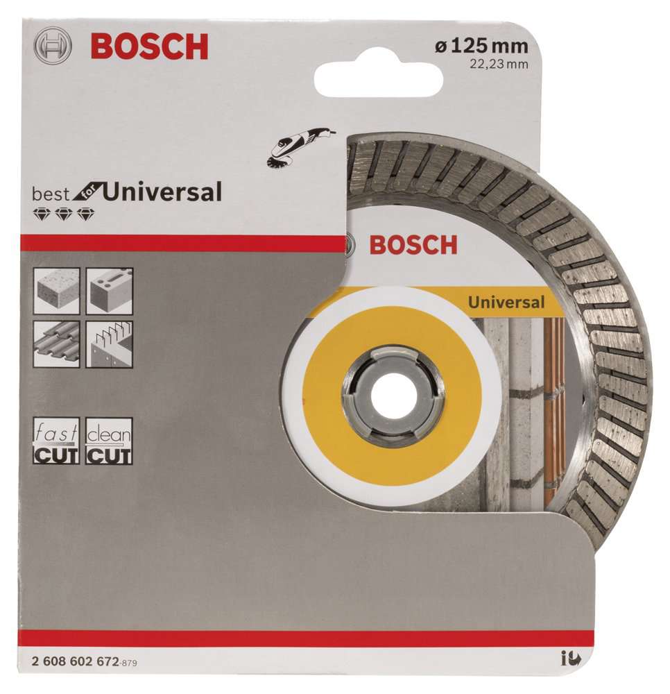 Bosch - Best Serisi Genel Yapı Malzemeleri İçin Turbo Segmanlı Elmas Kesme Diski 125 mm