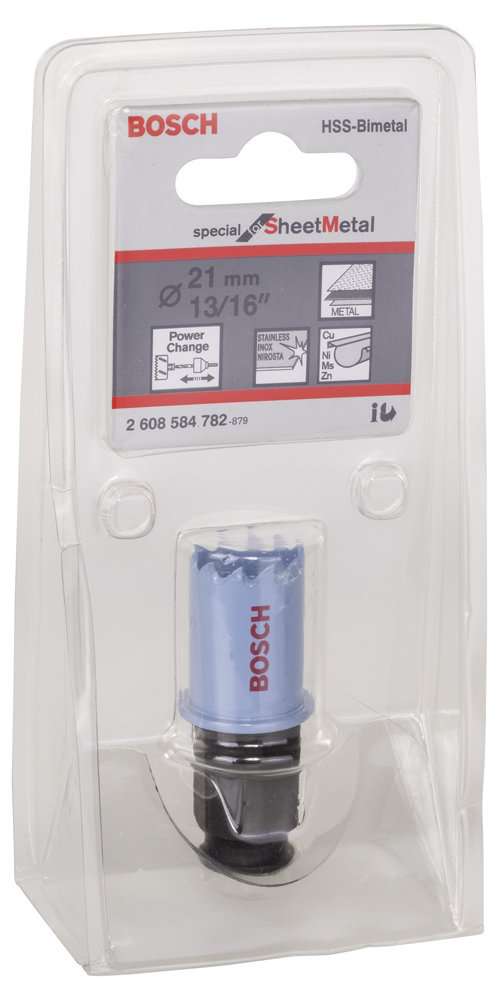 Bosch - Special Serisi Metal Ve Inox Malzemeler için Delik Açma Testeresi (Panç) 21 mm