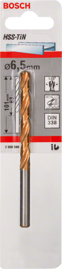 Bosch - HSS-TiN Metal Matkap Ucu 6,5*101 mm