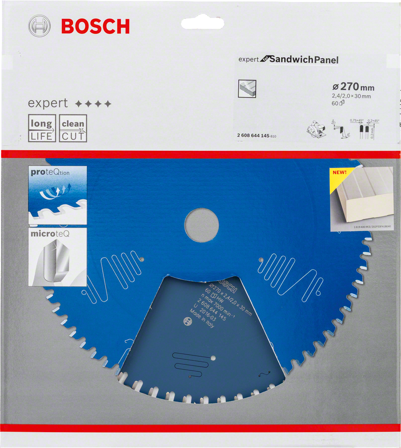 Bosch - Expert Serisi Çelik Levhalı Sandviç Panelleri için Daire Testere Bıçağı 270*30 mm 60 Diş