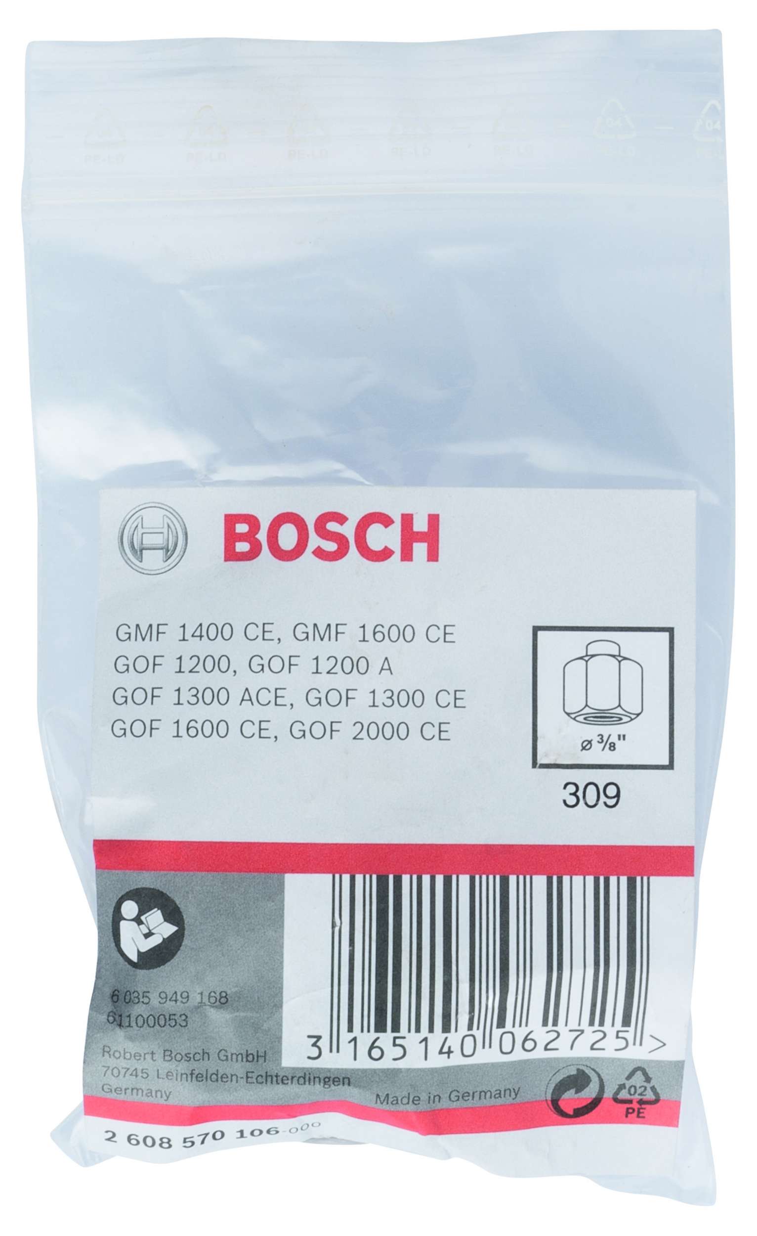 Bosch - 3/8'' cap 24 mm Anahtar Genisligi Penset