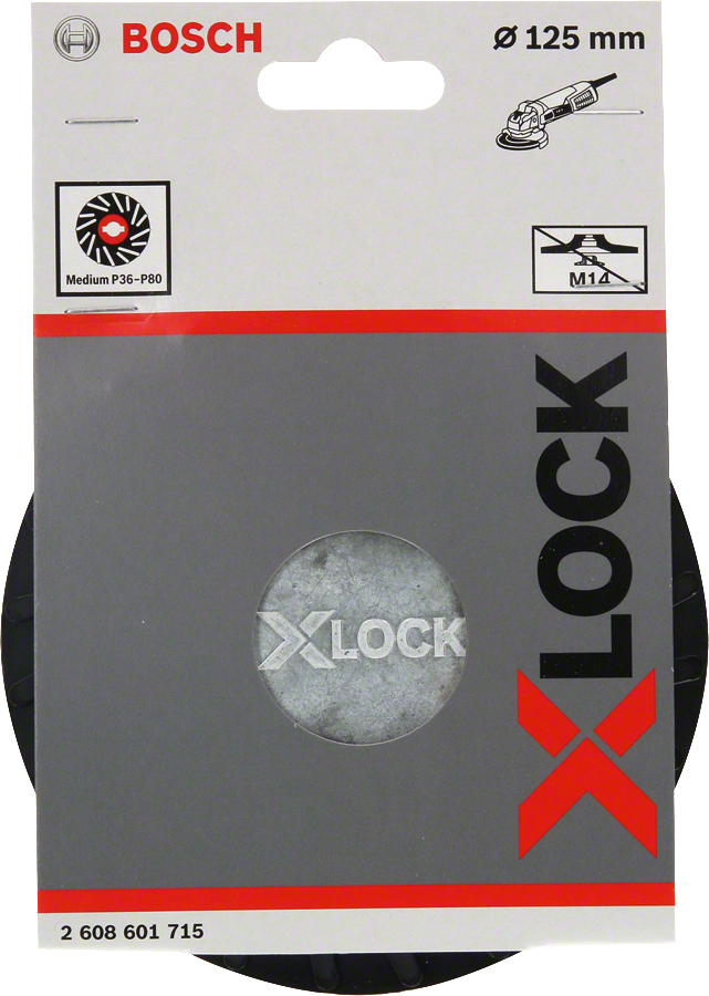 Bosch - X-LOCK - 125 mm Fiber Disk Orta Sertlikte Taban