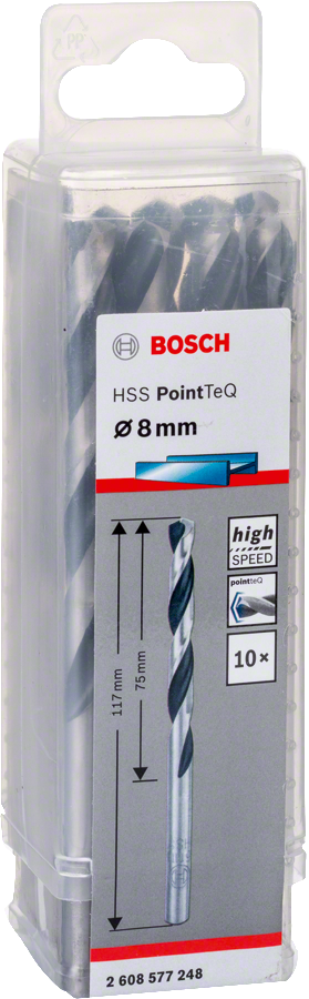 Bosch - HSS-PointeQ Metal Matkap Ucu 8,0 mm 10'lu