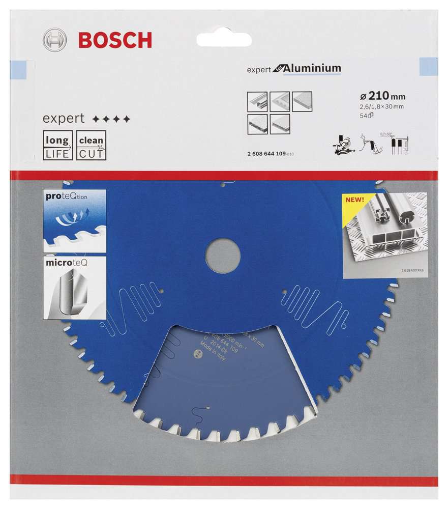 Bosch - Expert Serisi Alüminyum için Daire Testere Bıçağı 210*30 mm 54 Diş