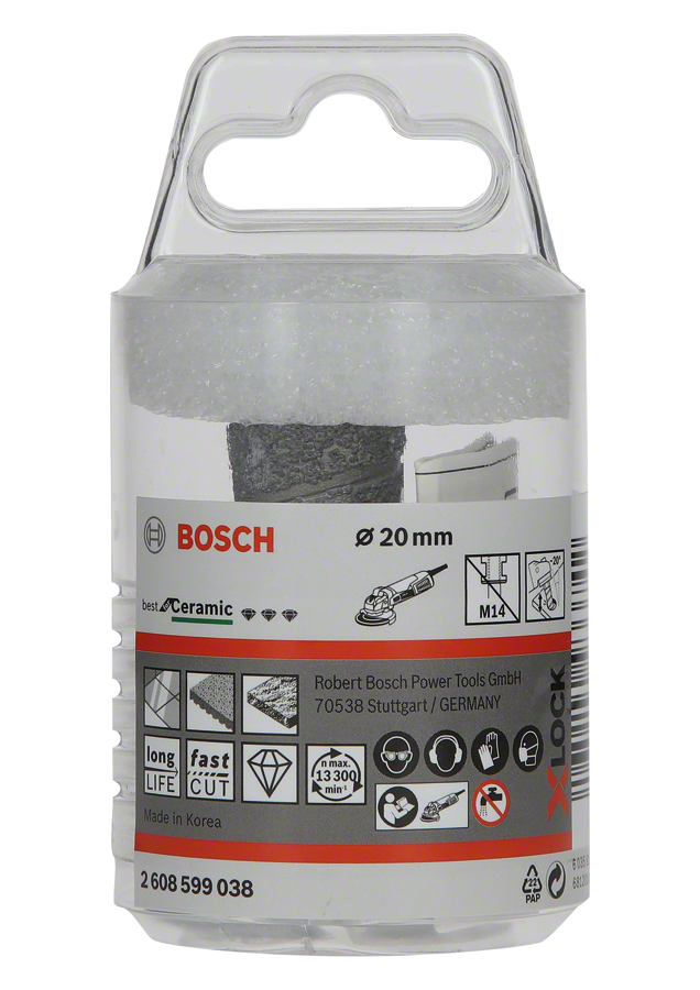 Bosch - X-LOCK - Best Serisi, Taşlama İçin Seramik Elmas Parmak Freze Ucu
