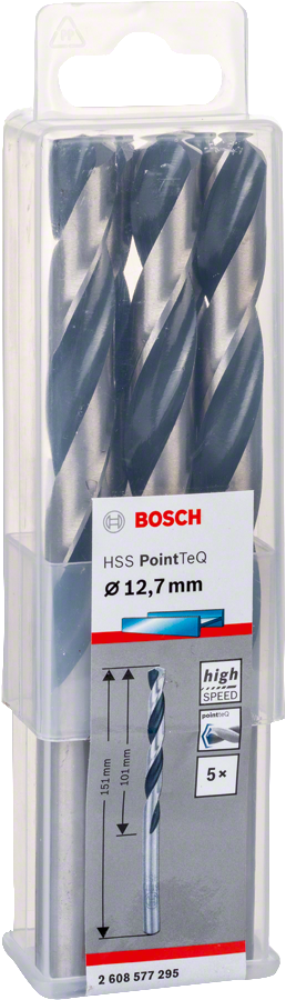 Bosch - HSS-PointeQ Metal Matkap Ucu 12,7 mm 5'li