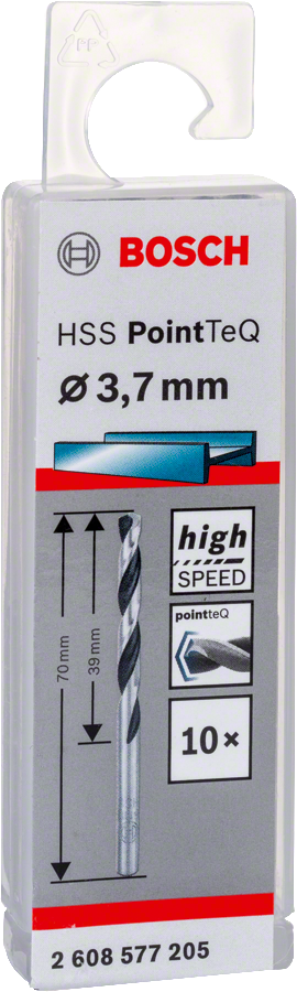 Bosch - HSS-PointeQ Metal Matkap Ucu 3,7 mm 10'lu