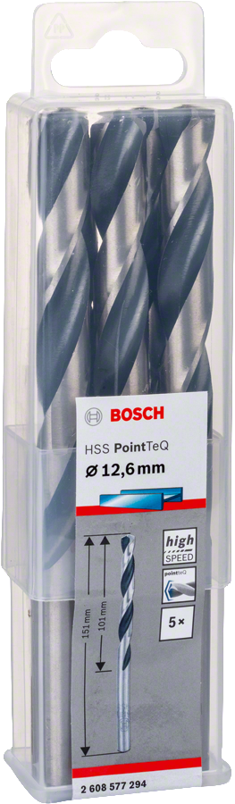 Bosch - HSS-PointeQ Metal Matkap Ucu 12,6 mm 5'li