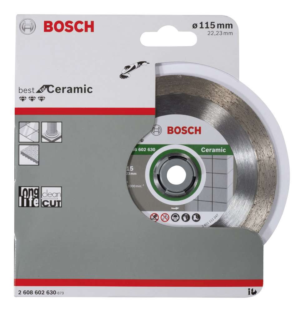 Bosch - Best Serisi Seramik İçin, Elmas Kesme Diski 115 mm