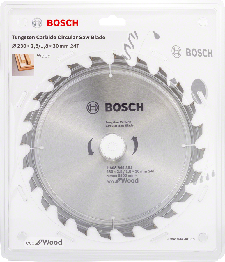 Bosch - Optiline Eco Serisi Ahşap için Daire Testere Bıçağı 230*30 24 Diş