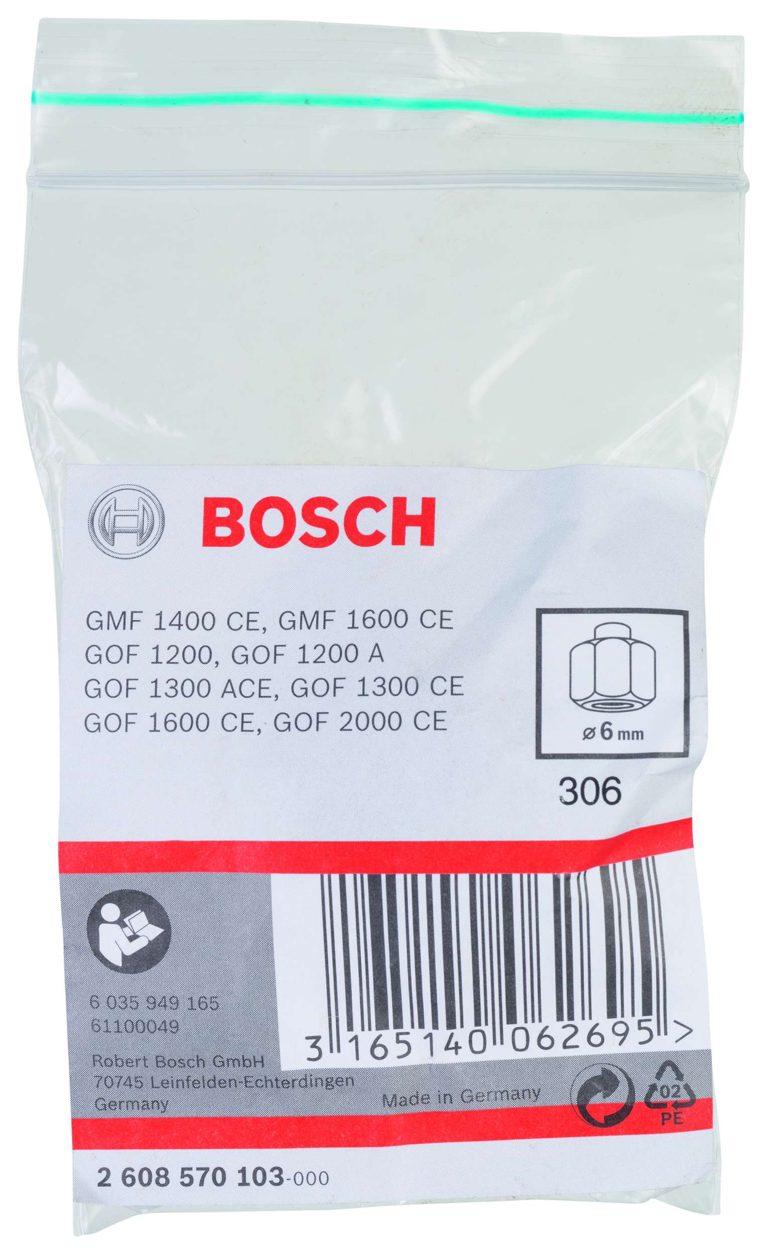 Bosch - 6 mm cap 24 mm Anahtar Genisligi Penset