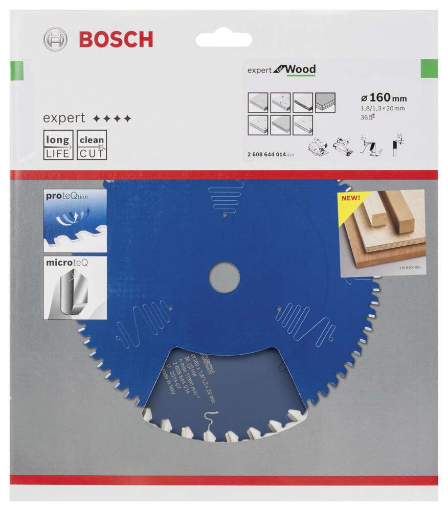 Bosch - Expert Serisi Ahşap için Daire Testere Bıçağı 160*20 mm 36 Diş
