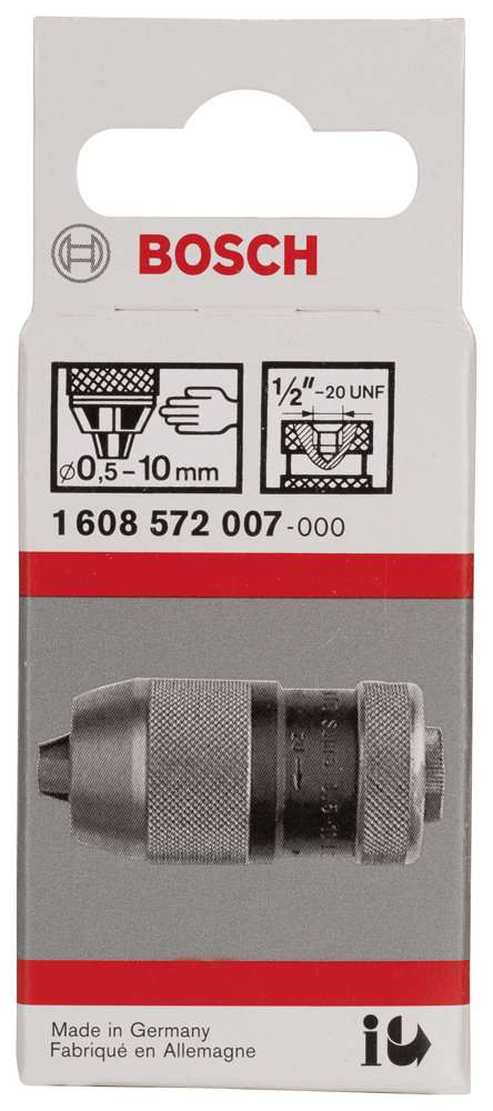 Bosch - 0,5-10 mm - 1/2''-20 Anahtarsız Mandren