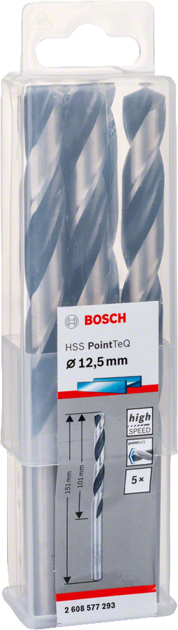 Bosch - HSS-PointeQ Metal Matkap Ucu 12,5 mm 5'li
