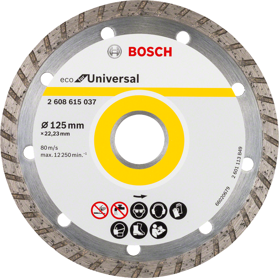 Bosch - Ekonomik Seri Genel Yapı Malzemeleri İçin Elmas Kesme Diski 125 mm Turbo