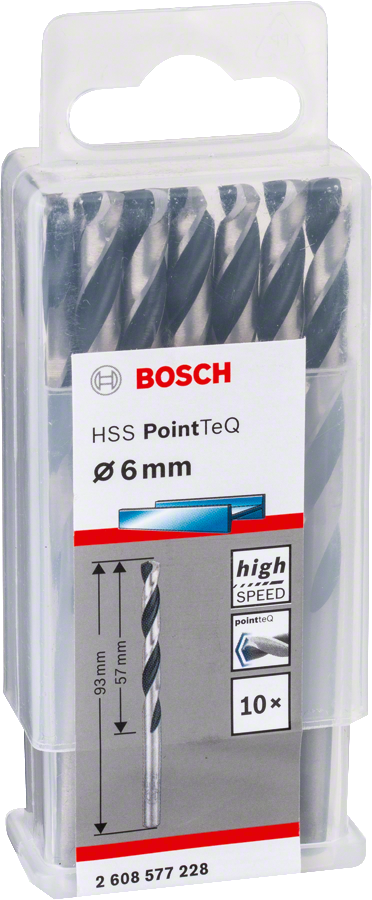 Bosch - HSS-PointeQ Metal Matkap Ucu 6,0 mm 10'lu