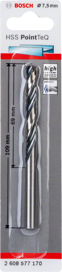 Bosch - HSS-PointeQ Metal Matkap Ucu 7,5 mm