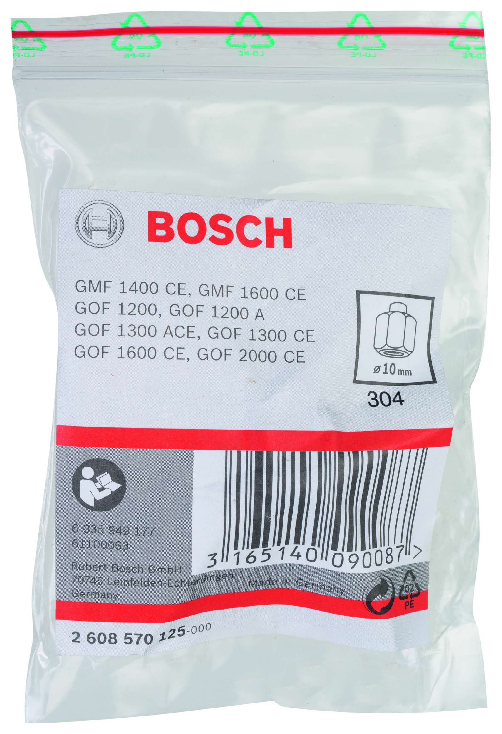 Bosch - 10 mm cap 24 mm Anahtar Genisligi Penset