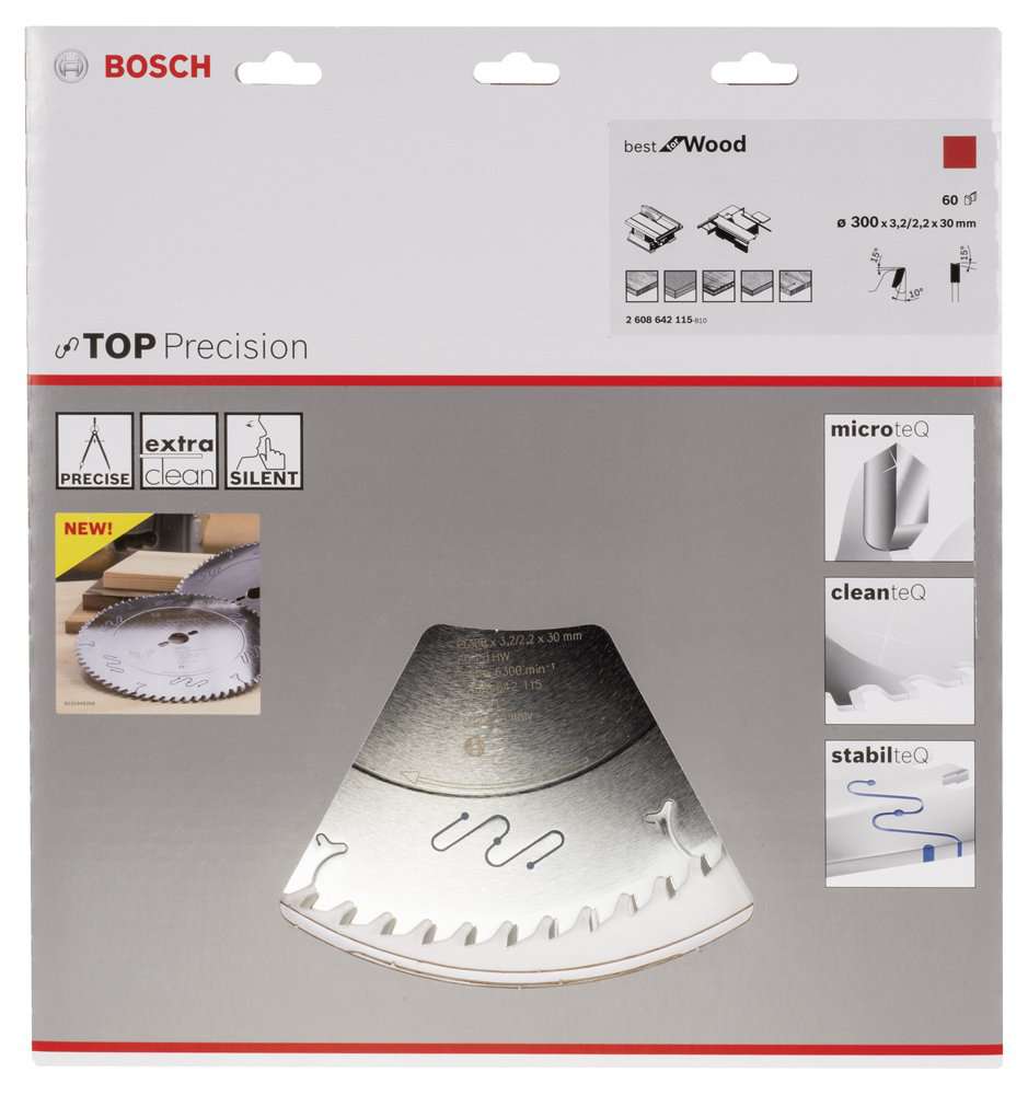 Bosch - Best Serisi Hassas Kesim Ahşap için Daire Testere Bıçağı 300*30 mm 60 Diş