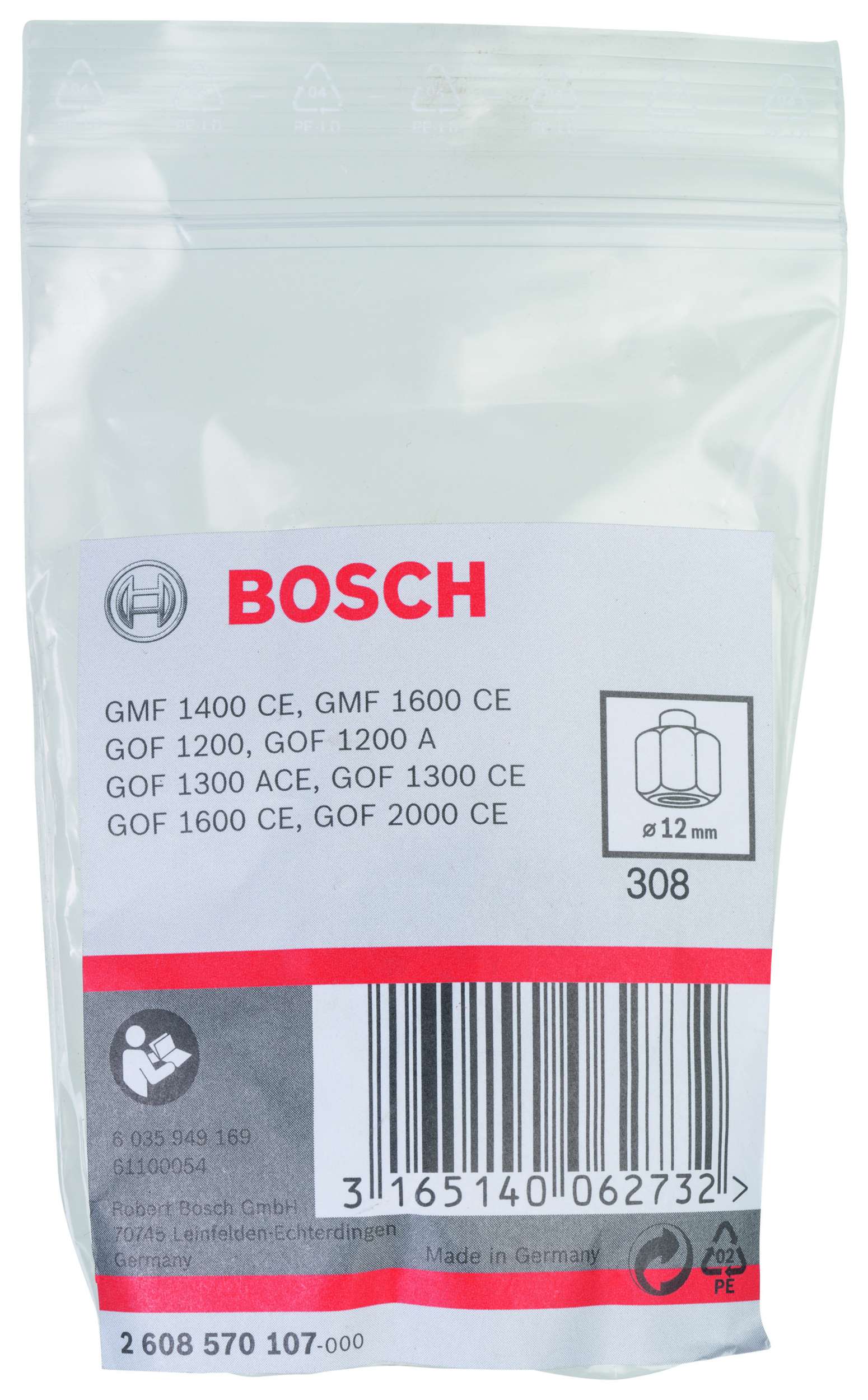 Bosch - 12 mm cap 24 mm Anahtar Genisligi Penset