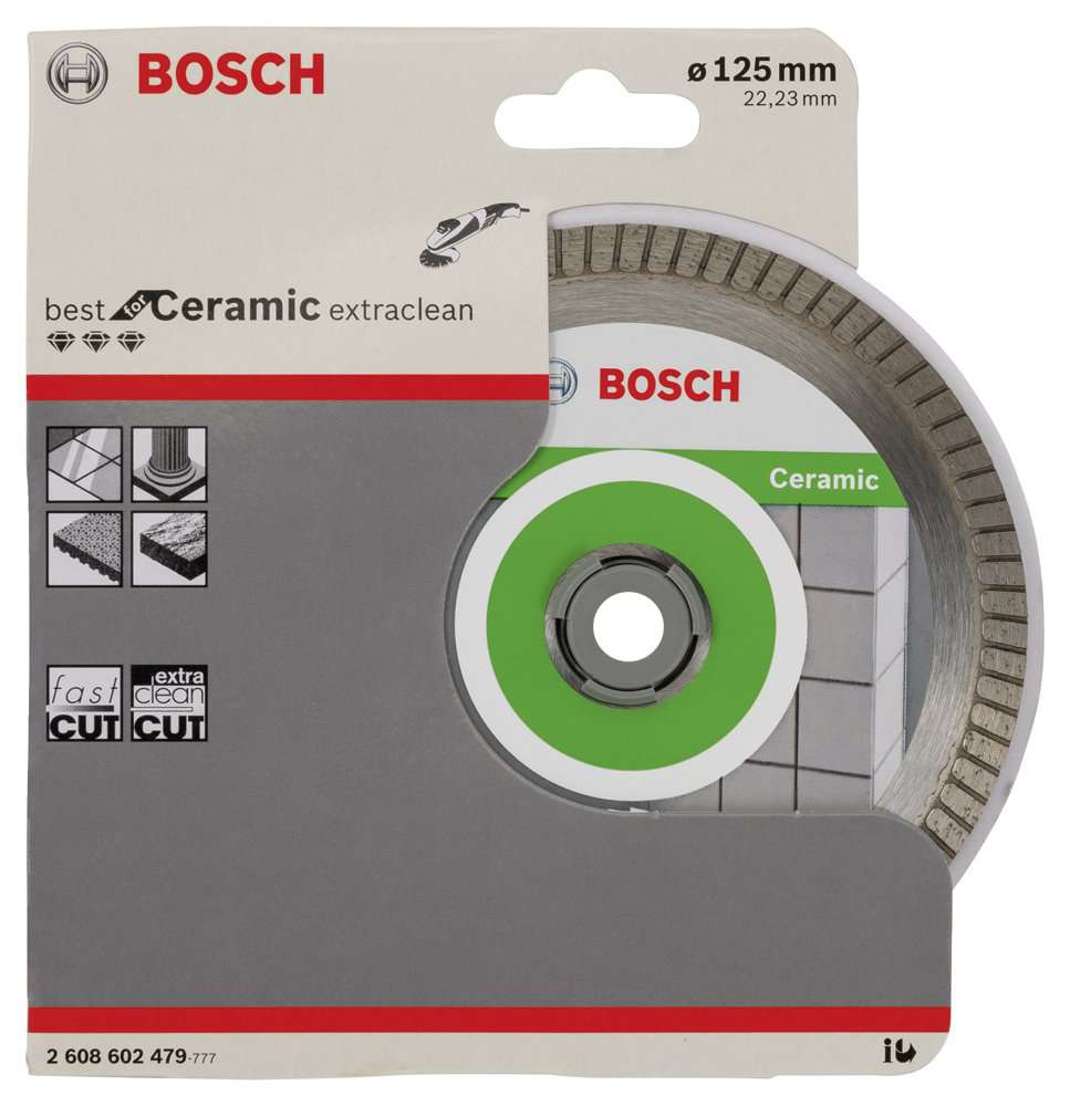 Bosch - Best Serisi Seramik İçin, Extra Temiz Kesim Turbo Segman  Elmas Kesme Diski 125 mm